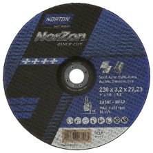 Katkaisulaikka Norton Quick CUT 230X3.2X22, INOX/Steel, ZA30T-T42