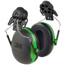 3M™ PELTOR™ Kuulonsuojain, vihreä, kypäräkiinnitys, X1P3