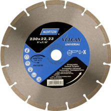 Timanttikatkaisulaikka Norton Vulca 230X2,4X22, SEGM, Vulcan Universal
