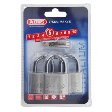 Abus riippulukko 64TI/40, 3 kpl