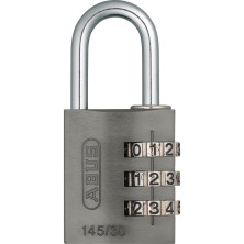 Abus riippulukko 145/30 3-Numeroinen, alu