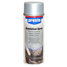 Presto alumiinispray 400 ml – kuumankestävä korroosiosuoja