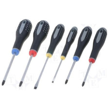 Ruuvitaltta Sarja Bahco BE-9886 2XURA, 2XPH, 2XPZ, 6KPL