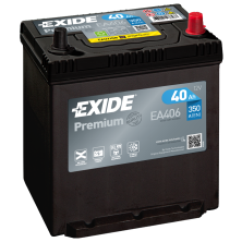 Käynnistysakku Exide Premium EA406, 12V, 40Ah, 350A