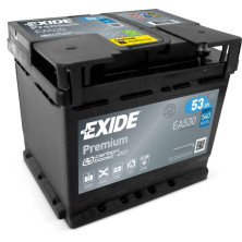 Käynnistysakku Exide Premium EA530, 12V, 53Ah, 540A