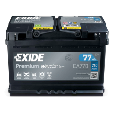 Käynnistysakku Exide Premium EA770, 12V, 77Ah, 760A