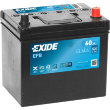 Käynnistysakku Exide EFB Start-Stop EL604, 12V, 60Ah, 520A