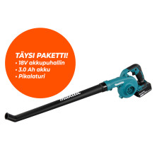 Makita DUB186SFX1 akkupuhallin 18V + 3,0Ah akku ja laturi