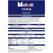 HITSAUSPUIKKO MELTOLIT 7110E 2,5MMX350MM, 5kg /pak