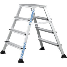 Zarges XLstep P työpukki 2x4 askelmaa – 0,99 m, leveä työtaso